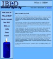 "When is IBLD?" page of YourIBLD Site.