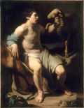 Thumbnail for File:MANFREDI Bartolomeo (attrib) - San Giovanni Battista con una pecora (Louvre) 503x650.jpg